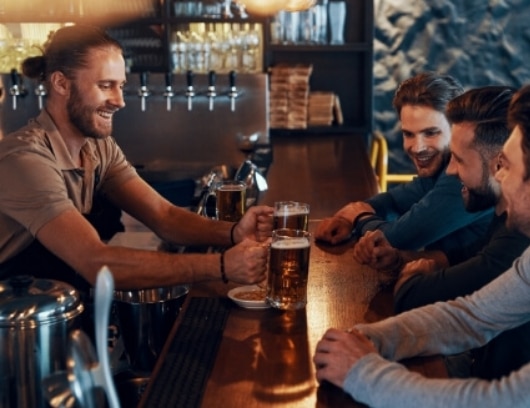 Background music bar