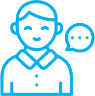 Person speaking icon